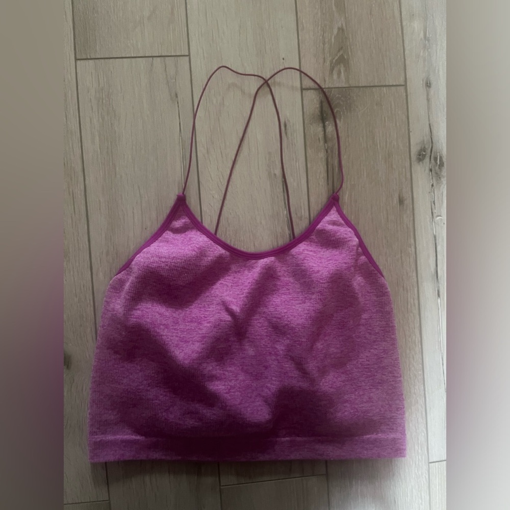 Women’s Purple Strappy Cami crop Top